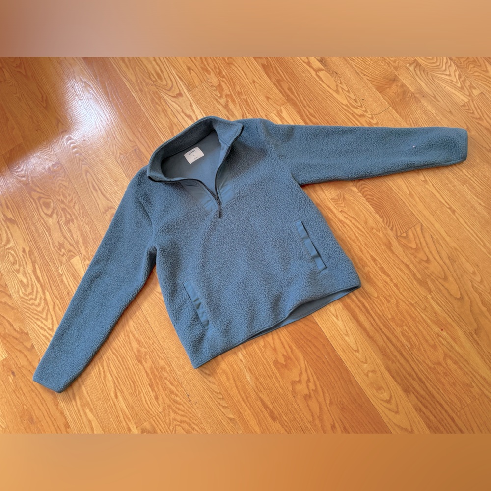 fleece sweater half zip